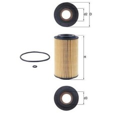 Ölfilter für Saab 9-3 YS3D YS3F 9-5 YS3E | 24095308