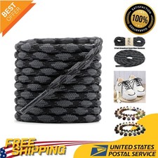 2 Pairs of Stylish Non-Slip Hiking Shoelaces, 63 Inch Round Durable Design