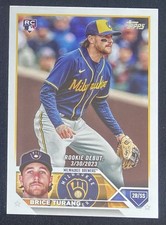 Brice Turang 2023 Topps Rookie Card #US101 Milwaukee Brewers RC