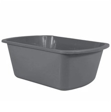 Wash Basins   Rectangular Plastic Hospital Bedside Soaking Tub - Small 7 Q