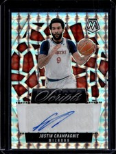 2024-25 Panini Mosaic Justin Champagnie Scripts Auto #MS-JCW Wizards