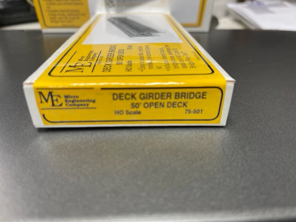 Micro- Engineering #75-501 HO SCALE DECK GRIDER BRIDGE 50' OPEN DECK - Image 4 of 4