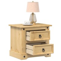 Nachttisch Nachtschrank Nachtkommode Nachtkonsole Massivholz Kiefer Vidaxl