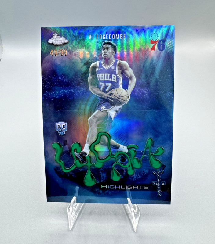 2026 Topps Chrome Cactus Jack - VJ Edgecombe Green Utopia /99