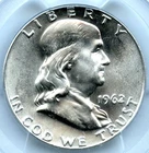 1962 Franklin Half Dollar, PCGS MS65