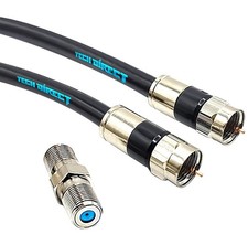 RG6 Coaxial Cable - for High Speed Internet, 4k Cable TV, HD Antenna Satelli...