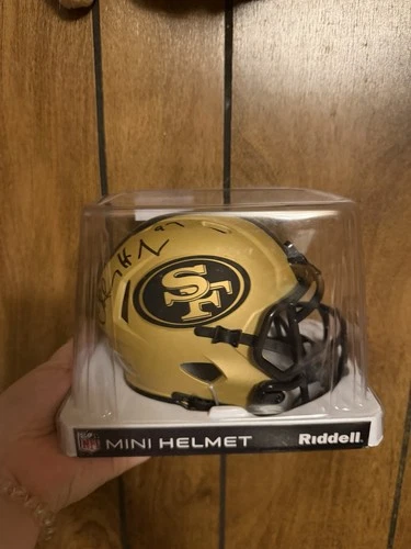 Charles Haley Autographed SF 49ers Mini Helmet – JSA Certified HOF 5x Super Bowl
