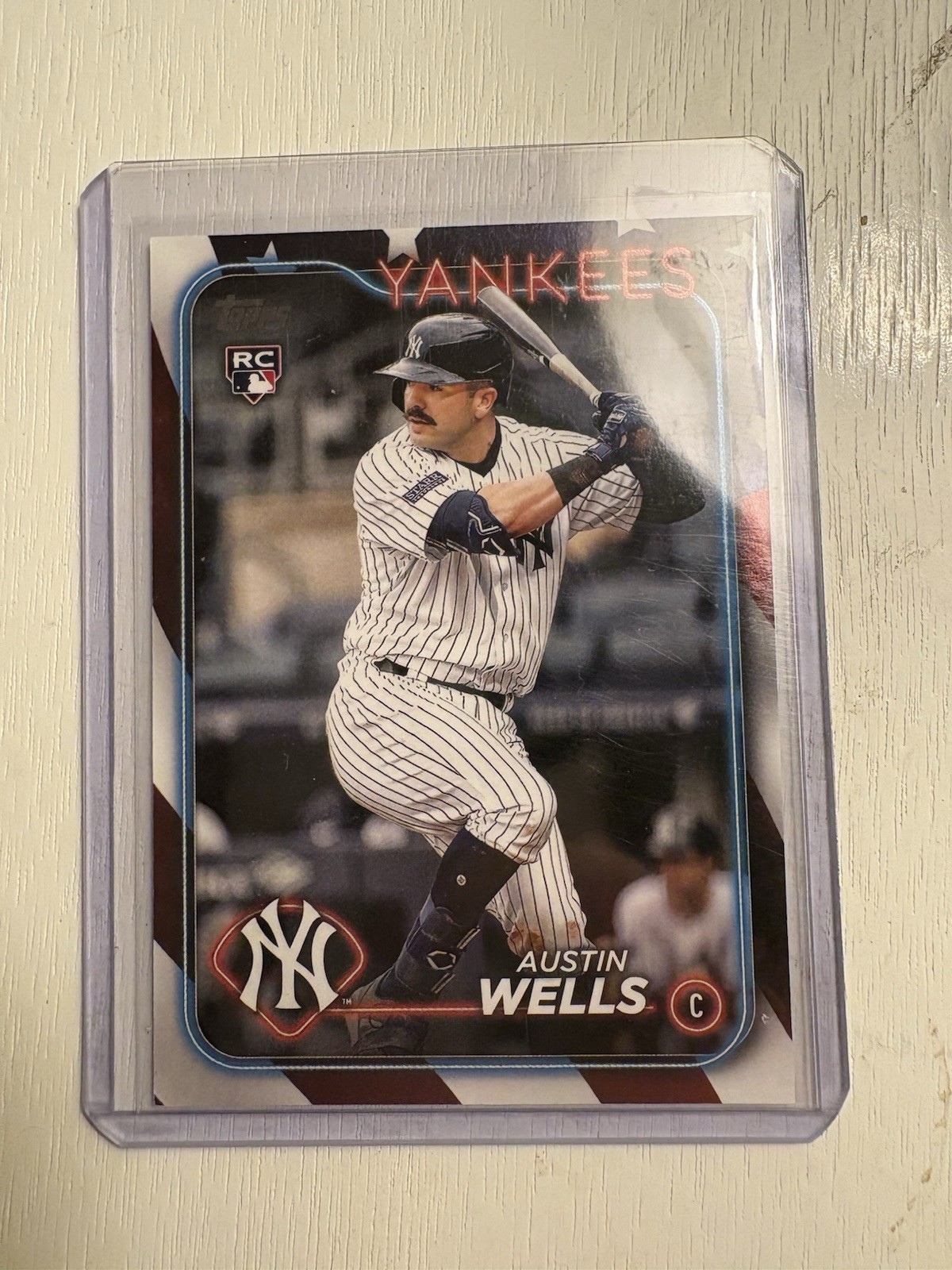 2024 Topps Series 2 Austin Wells Independence Day /76 RC #624 Yankees