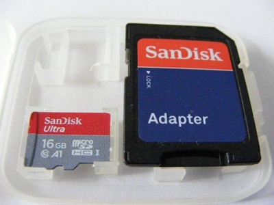 16GB Micro SDHC Ultra Class 10 ( 16 GB MicroSDHC  ) + Adapter SanDisk gebraucht.