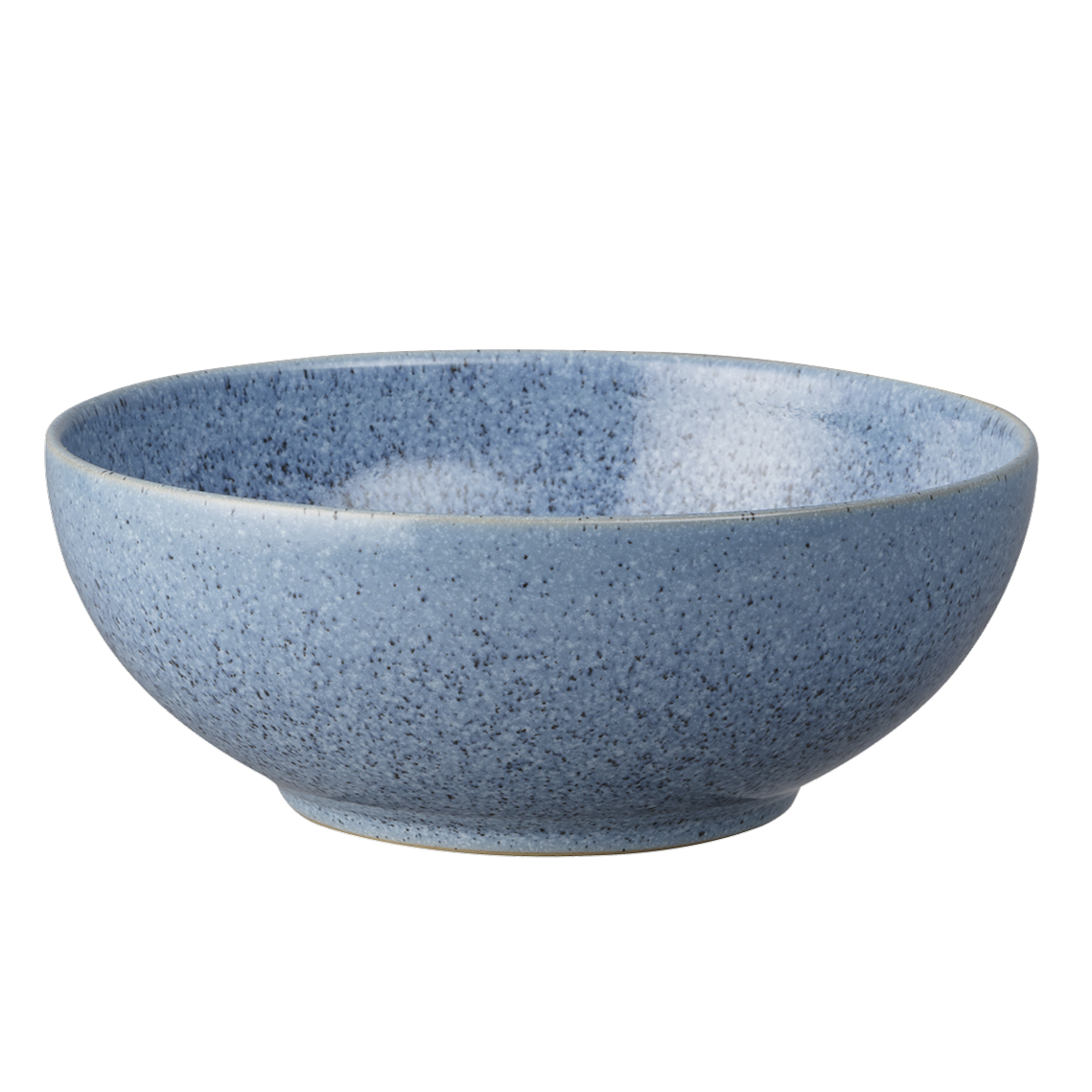 Breakfast Bowl: 1 x 17cm Denby Studio Blue Flint Cereal Bowl, Stoneware