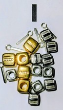 15 Letter I Beads and 5 Letter A Charms For Crafting