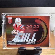 2025 Panini Donruss Elite Full Throttle Red #24 Drake Maye /99 Patriots NFL