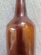 Vintage Ball Amber 4/5 Quart Liquor Bottle mo...
