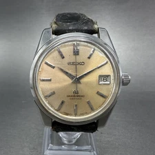 Grand Seiko Watch Men 37mm Cream Dial Stainless Steel Date 5722-9991 PARTS