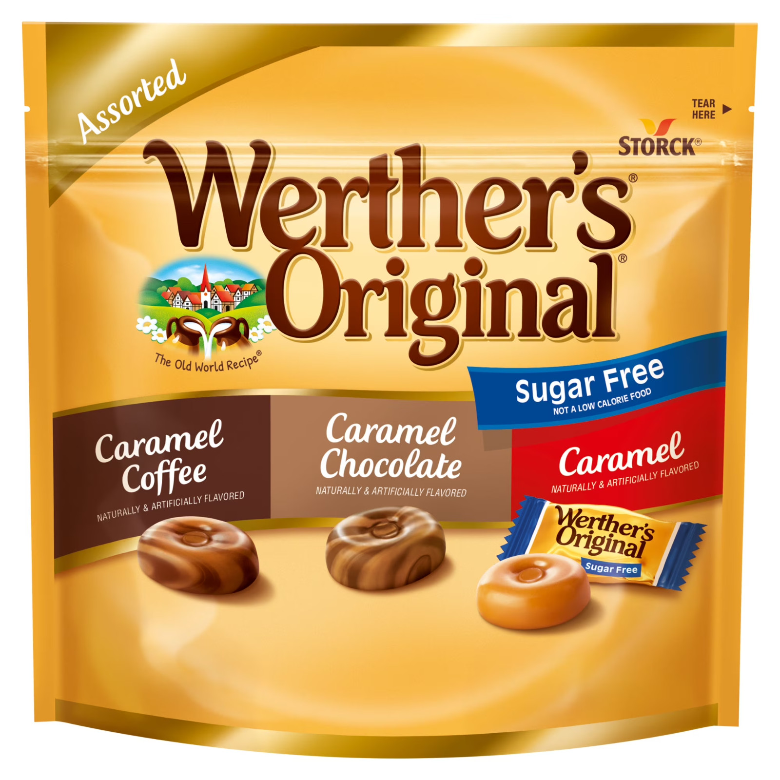 Werthers Original Hard Sugar Free Assorted Flavors, Caramel 