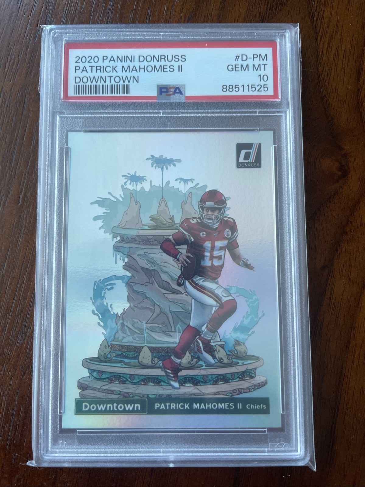 2020 Panini Donruss Downtown! Patrick Mahomes II #D-PM PSA 10 (Pop 36)