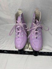 Women's Size 7 Purple Quad Roller Skates with Carrying Bag Great Condition