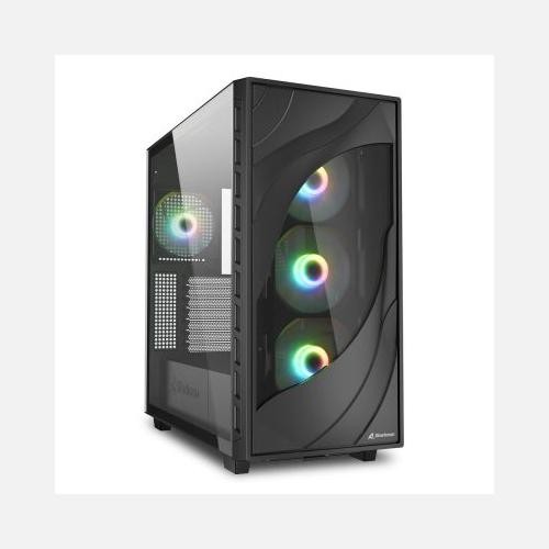 Sharkoon Nero Case Pc Rebel C80g Rgb Vetro Temperato Atx - Immagine 3
