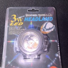 Lampe frontale LED 3W Bright City Trading, réglable, noir, alimentée par piles AAA