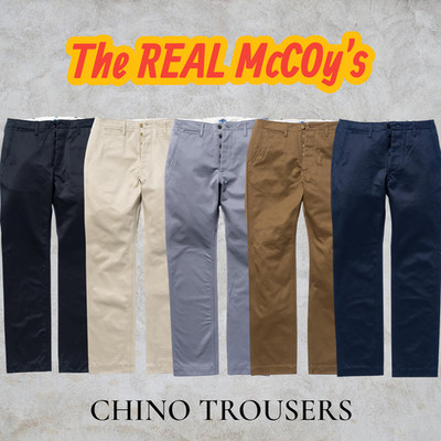 THE REAL McCOY'S MP19010 JOE McCOY CHINO TROUSERS 5colors 28-38 Japan NEW