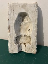 Antico Stampo Di Gesso Per Ceramica, Animale, Civetta/gufo Su Ramo
