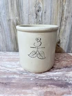 Red Wing 3 gallon Stoneware Crock – elephant ears –With handles ✅📝📸