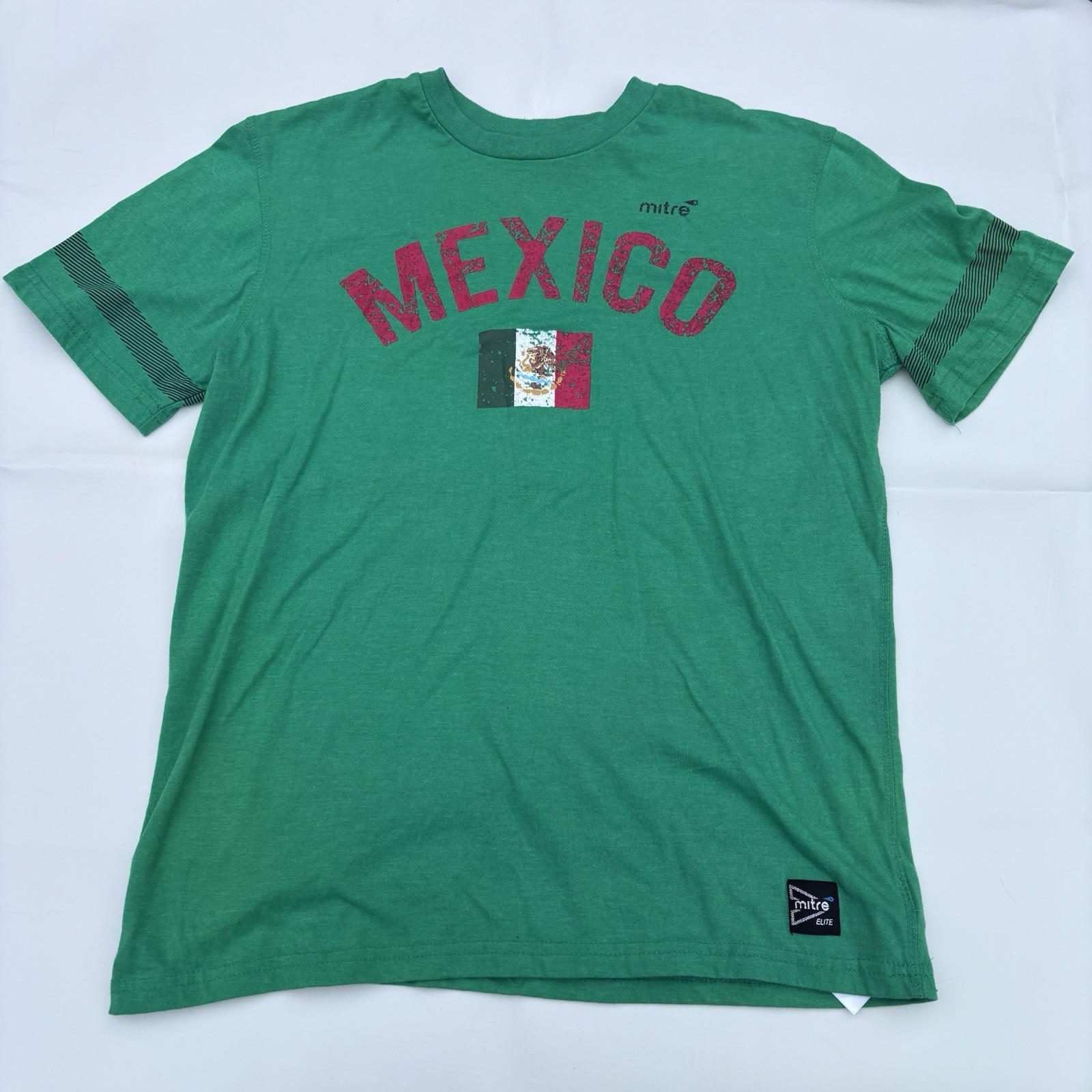 Green Mitre Mexico Futbol Soccer Shirt Men’s S FIFA World Cup