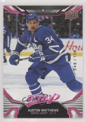 2022-23 Upper Deck MVP Magenta /100 Auston Matthews #215 g6x