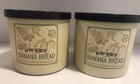 Lot Of 2 - Goose Creek Sweet Banana Bread Candle 3 Wick 14.5 Oz Soy Blend Bakery