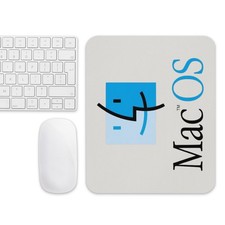 Vintage Retro Mac OS Logo Mouse Pad - Classic Finder Icon 9.5" x 7.75"