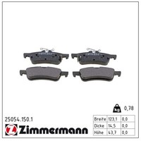 Zimmermann BremsbelÄGe Bremsbelagsatz Hinten Passend FüR Honda Civic 9