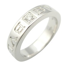 BVLGARI B-zero1 Ring 1P Diamond 18KWG White Gold Used women US size 4 47