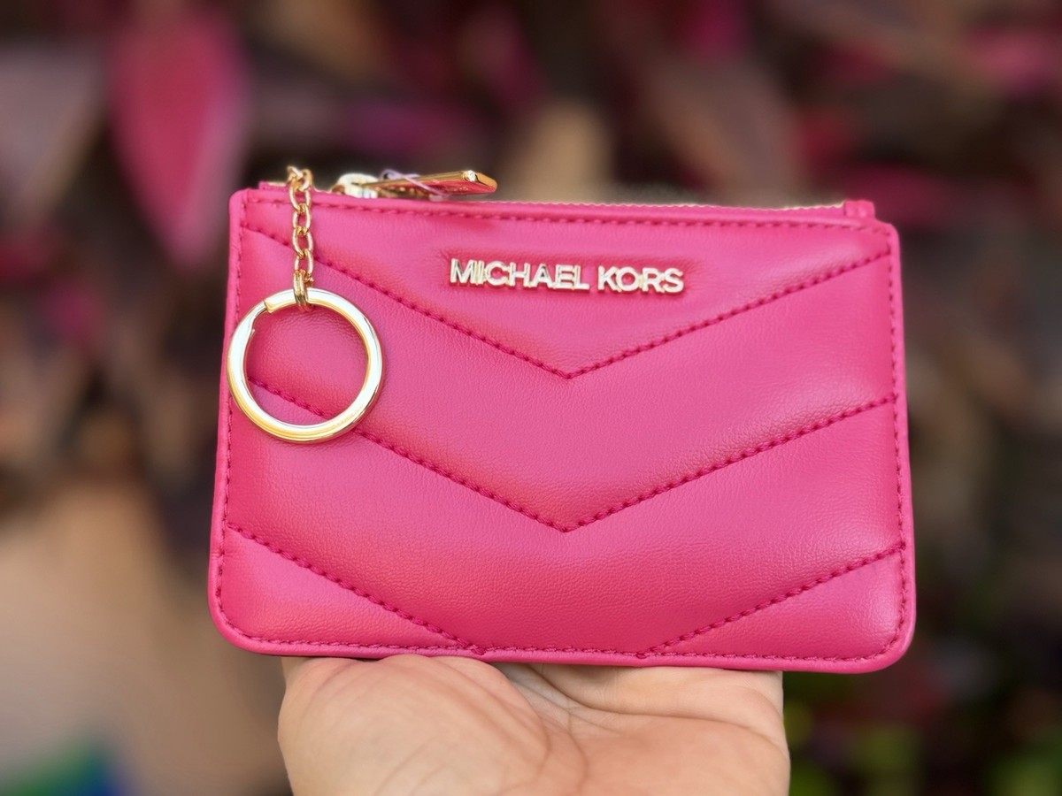 Michael Kors Jet Set Travel SM Coin Pouch Card ID Key Holder