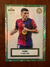 2024 PEDRI 56/99 TOPPS DECO UEFA CHAMPIONS LEAGUE BARCELONA