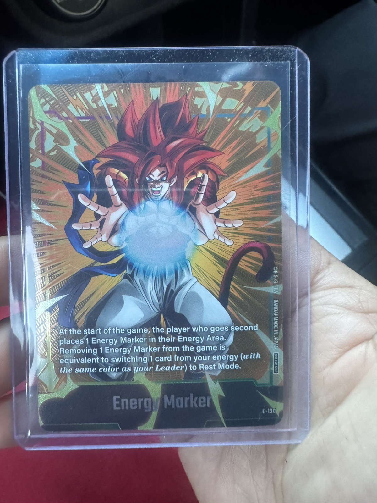 Dragon Ball Fusion World 2nd Anniversary Energy Marker SS4 Gogeta E-130