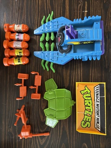 Vintage Teenage Mutant Ninja Turtles Party Wagon Van Parts incomplete playmates
