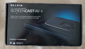 Belkin Screencast AV 4 Wireless AV-To-HDTV Adapter - Complete - Original Box