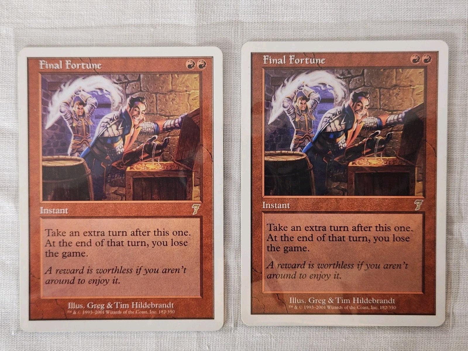 Played Final Fortune 7th Edition Mtg Magic the Gathering