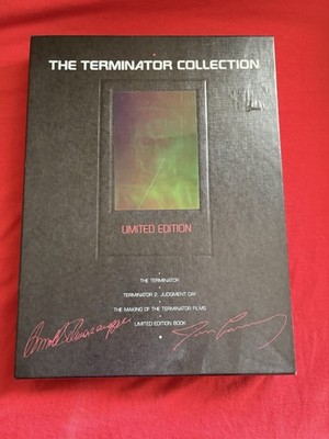 The Terminator Collection Limited Edition Box Set 3 Video VHS & Book.