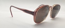 Vintage Safilo 1120 Brown Translucent Oval Sunglasses FRAMES ONLY Italy