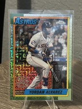 2025 Topps Series 1 #T90C-51 Yordan Alvarez Silver Pack Chrome Mojo Astros