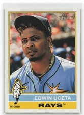 2025 Topps Heritage Edwin Uceta #390 Tampa Bay Rays