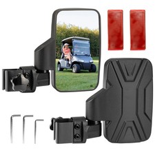 0.75"-1.25"Golf Cart Rear View Side Mirrors No Drilling for Club Car EZGO Yamaha