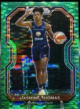 Jasmine Thomas 2021 Panini Prizm WNBA #27 RARE Green Pulsar Prizm /25! Conn Sun!