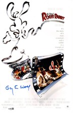 Gary K. Wolf signed 11x17 Poster Creator - Who Framed Roger JSA Authentication