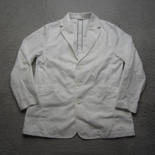 Medelita Fleming Lab Coat Mens L White Professional Medical Jacket Nursing