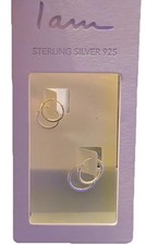 I Am Two Pairs of 925 Sterling Silver Small Hoop Earrings for Women Girls Dainty