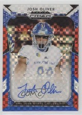 2019 Panini Prizm Draft Picks Red White & Blue 70/99 Josh Oliver #243 Auto nd3