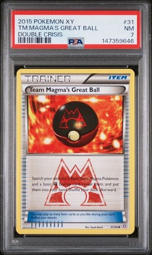 Team Magma's Great Ball graded PSA 7 for sale on eBay