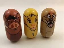 Disney Kellogg Wobblers Lion King Three Pieces 2005 Simba Pumbaa Timon